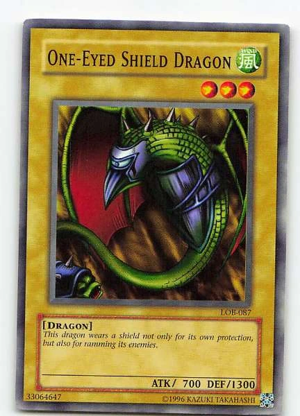 One-Eyed Shield Dragon - The Legend of Blue Eyes White Dragon #LOB-087