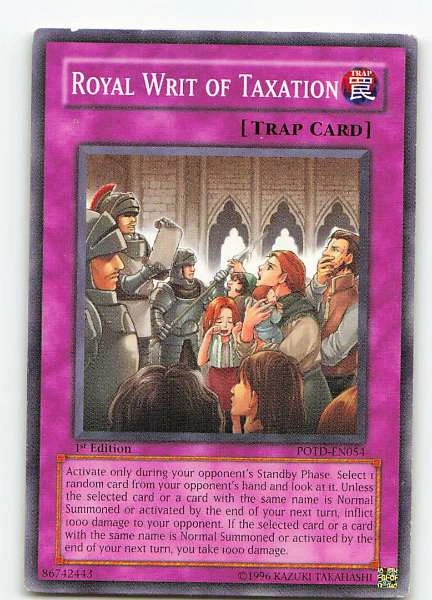 Royal Writ of Taxation - Power of the Duelist #POTD-EN054