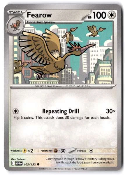 Fearow - Mysterious Treasures #103/132