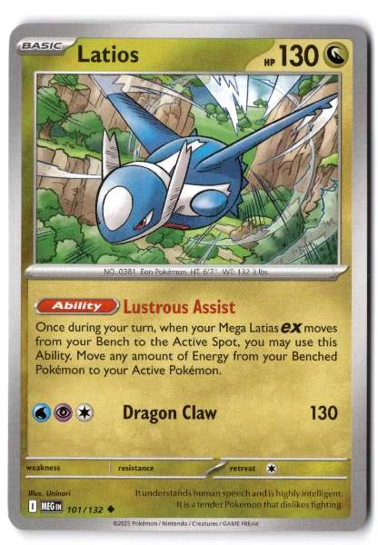 Latios - Play! Pokémon Prize Pack Series 8 #101/132