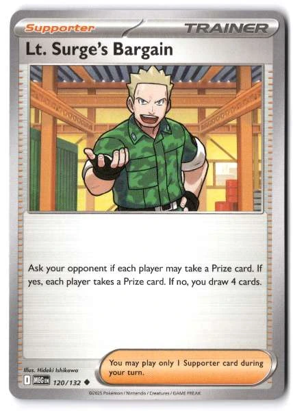 Lt. Surge's Bargain - Gym Heroes #120/132