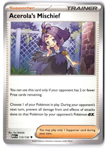 Acerola's Mischief - Mega Evolution #113/132