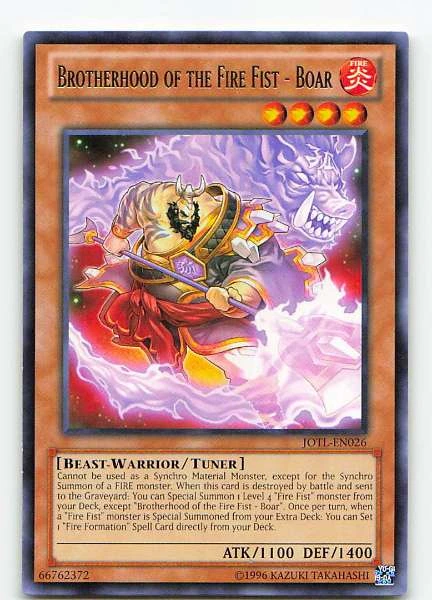 Brotherhood of the Fire Fist - Boar #JOTL-EN026
