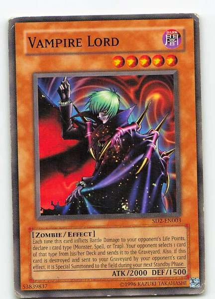 Vampire Lord - Structure Deck: Zombie Madness #SD2-EN003
