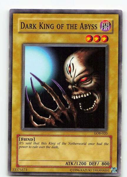Dark King of the Abyss - Legend of Blue Eyes White Dragon #LOB-020