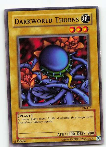 Darkworld Thorns - Legend of Blue Eyes White Dragon #LOB-114