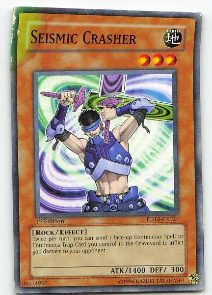 Seismic Crasher - Force of the Breaker #FOTB-EN027