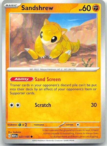 Sandshrew - 151 #027/165