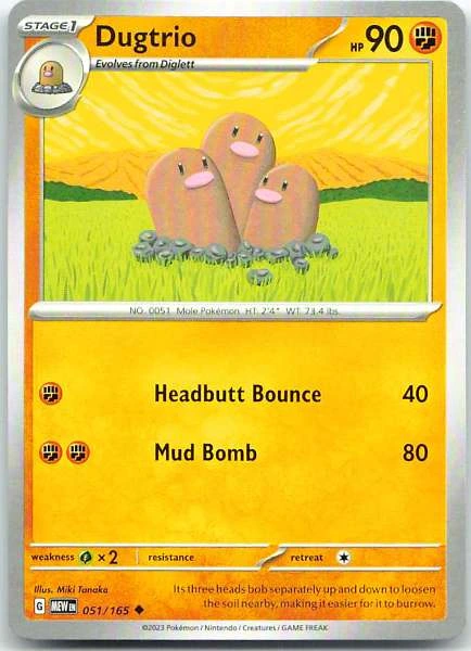 Dugtrio - 151 #051/165
