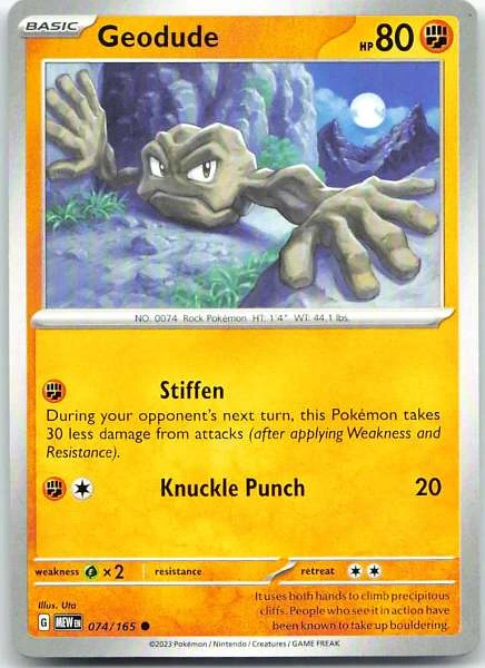 Geodude - Scarlet & Violet 151 #074/165