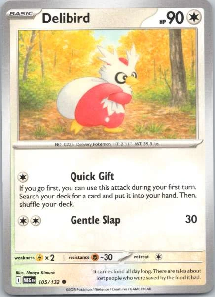 Delibird - Diamond & Pearl #105/132