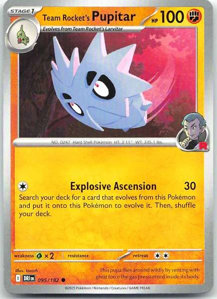 Team Rocket's Pupitar - Destined Rivals #095/182