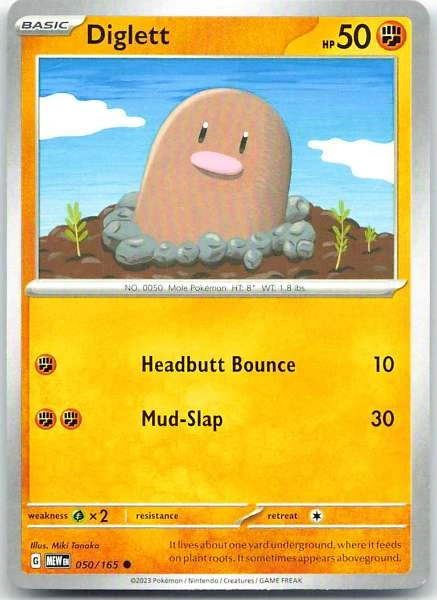 Diglett - Scarlet & Violet 151 #050/165