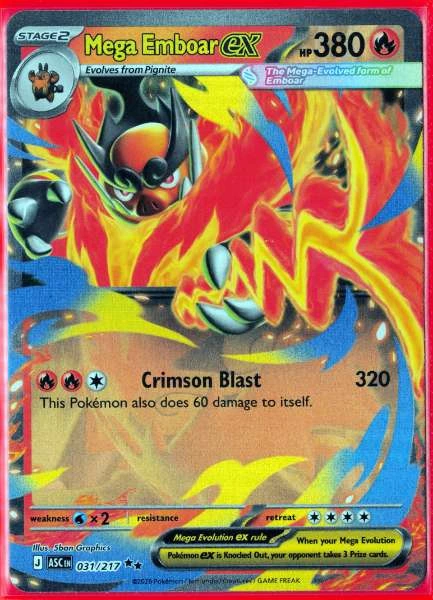 Mega Emboar ex - Ascended Heroes #031/217