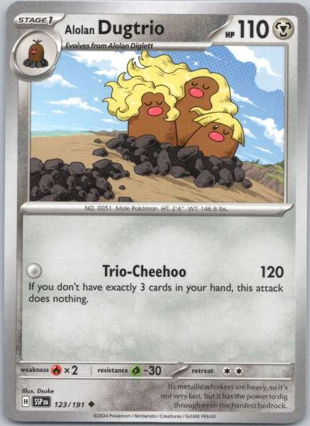 Alolan Dugtrio #123/191