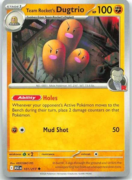 Team Rocket's Dugtrio - Ascended Heroes #101/217