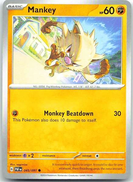 Mankey - Paldean Fates #045/091