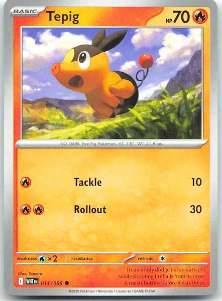 Tepig - White Flare #011/086