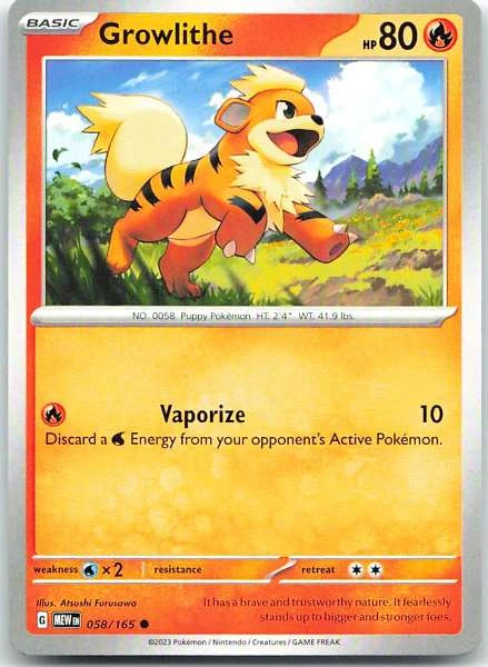 Growlithe - 151 #058/165