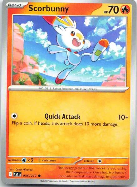 Scorbunny - Ascended Heroes #036/217