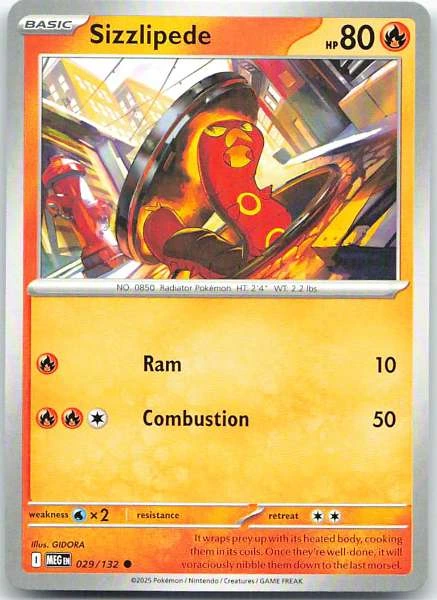 Sizzlipede - Mega Evolution #029/132