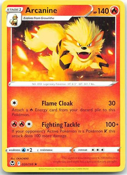Arcanine - Silver Tempest #020/195