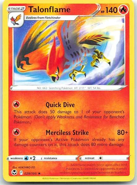 Talonflame - Silver Tempest #029/195