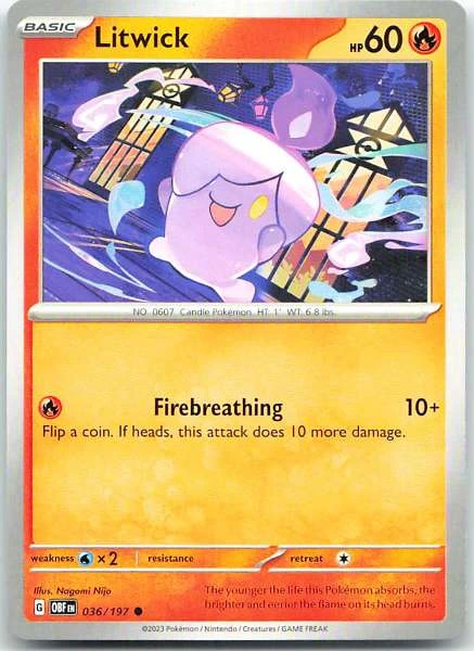 Litwick - Obsidian Flames #036/197