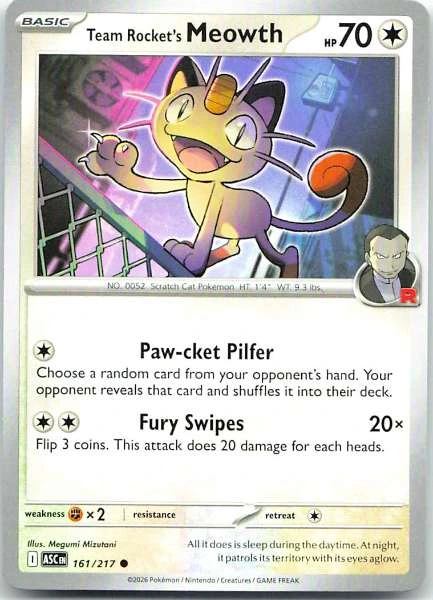 Team Rocket's Meowth - Ascended Heroes #161/217