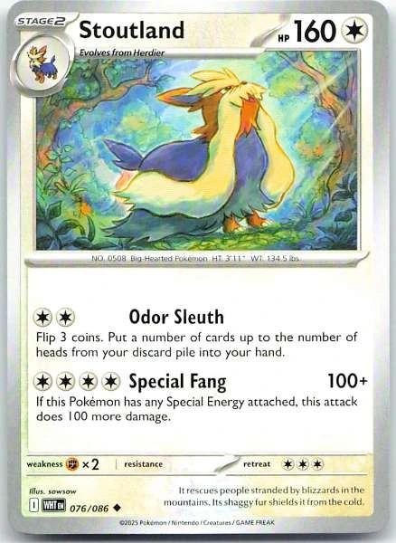 Stoutland - White Flare #076/086