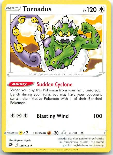 Tornadus - Brilliant Stars #126/172
