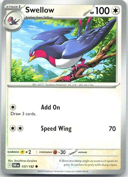 Swellow - Destined Rivals #157/182