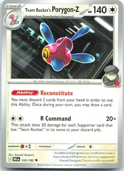 Team Rocket's Porygon-Z - Destined Rivals #155/182