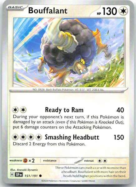 Bouffalant - Surging Sparks #151/191