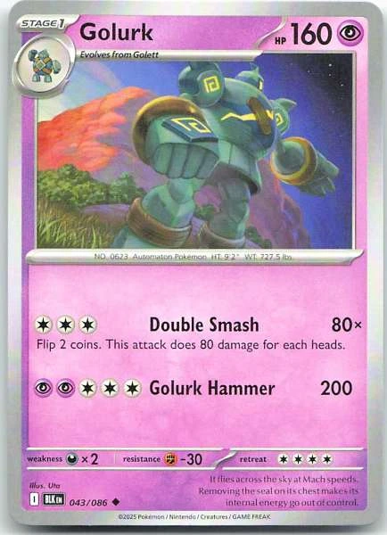 Golurk - Black Bolt #043/086