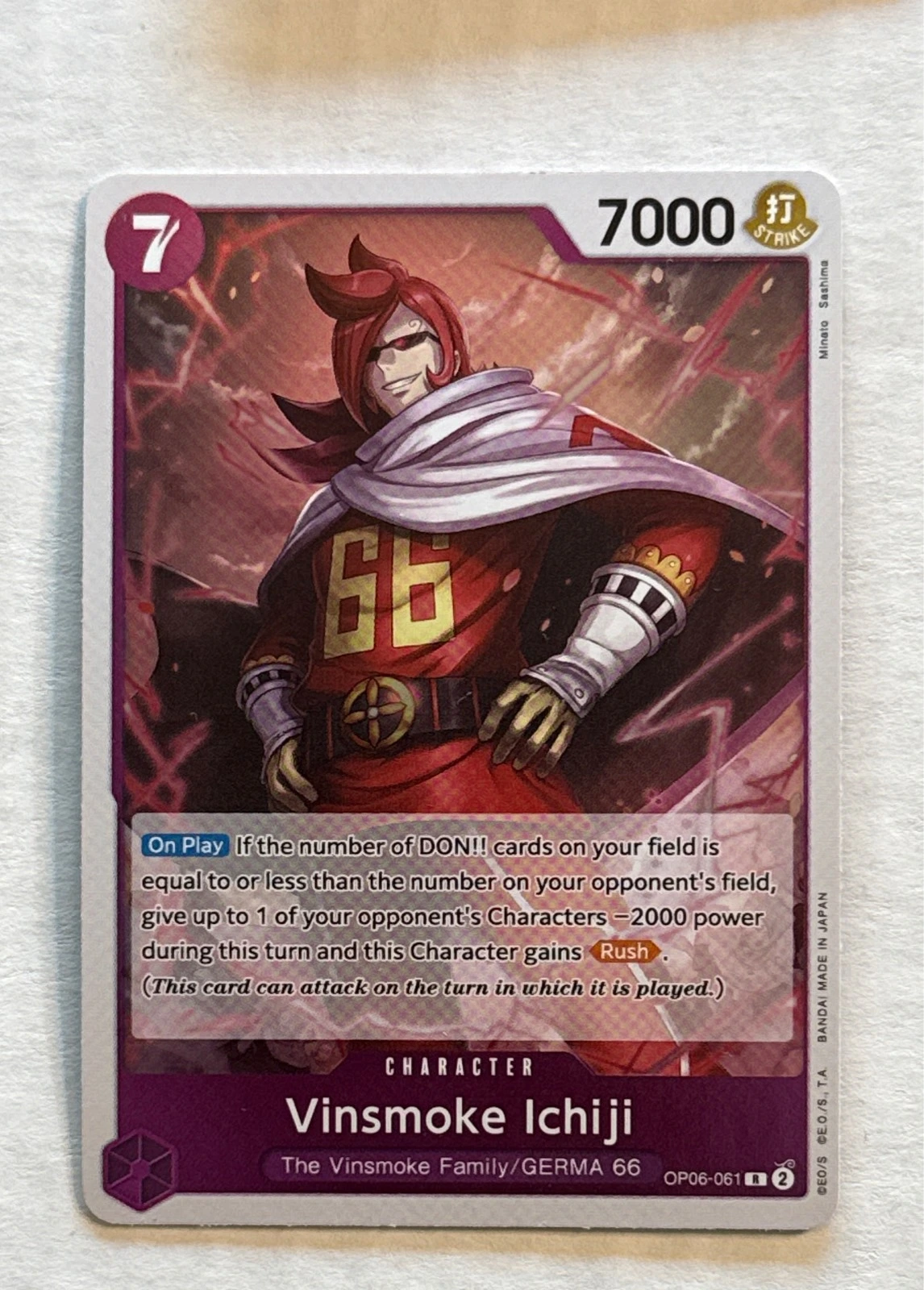 Vinsmoke Ichiji - Wings of the Captain #OP06-061