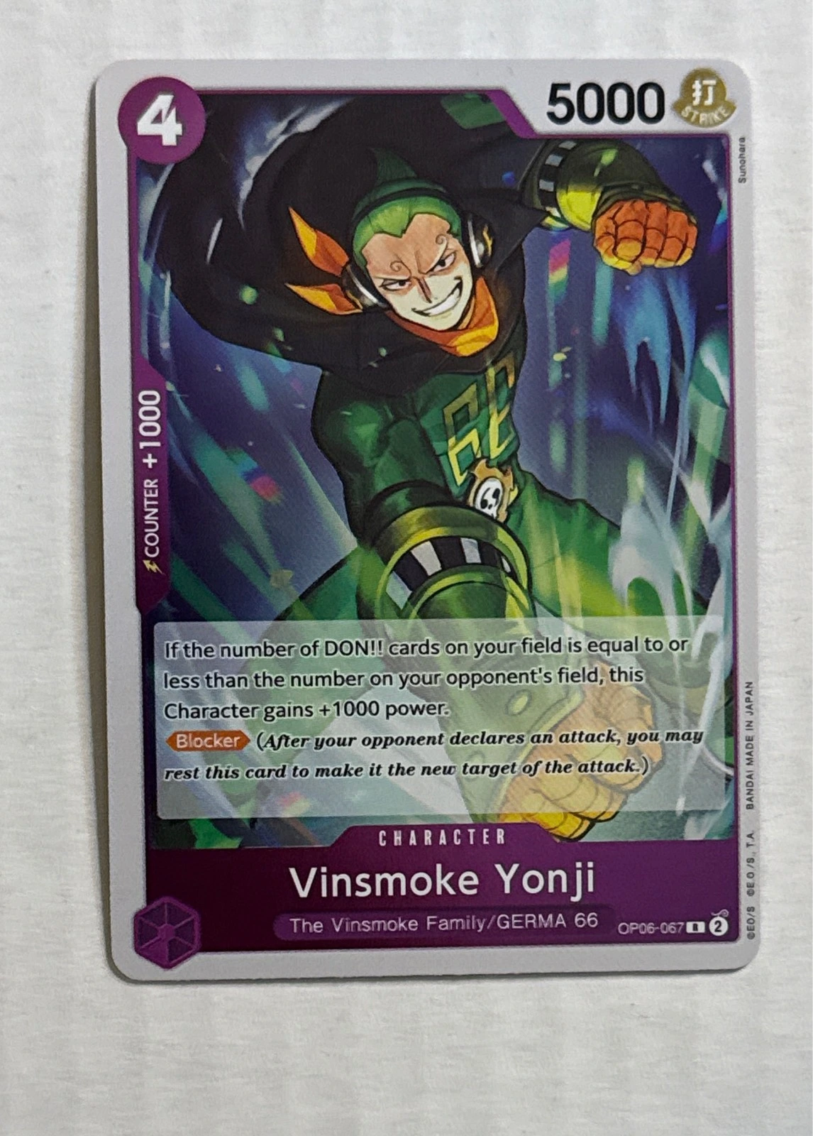 Vinsmoke Yonji - Wings of the Captain #OP06-067