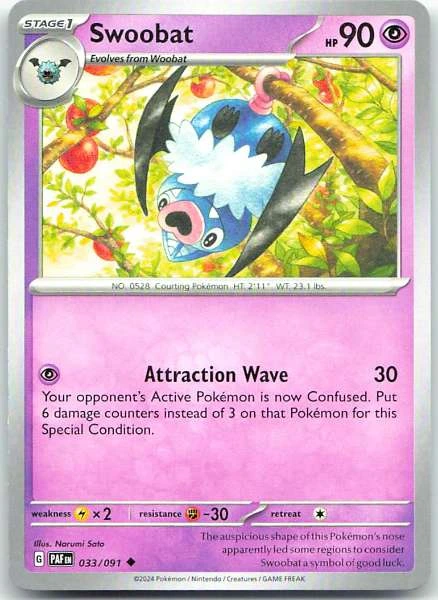 Swoobat - Paldean Fates #033/091