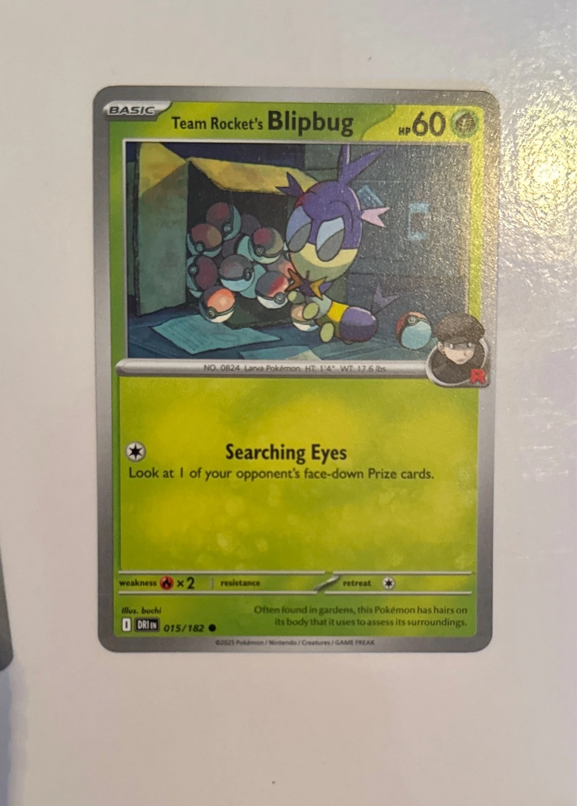Team Rocket's Blipbug - Pokémon TCG: Scarlet & Violet—Prismatic Evolutions #015/182