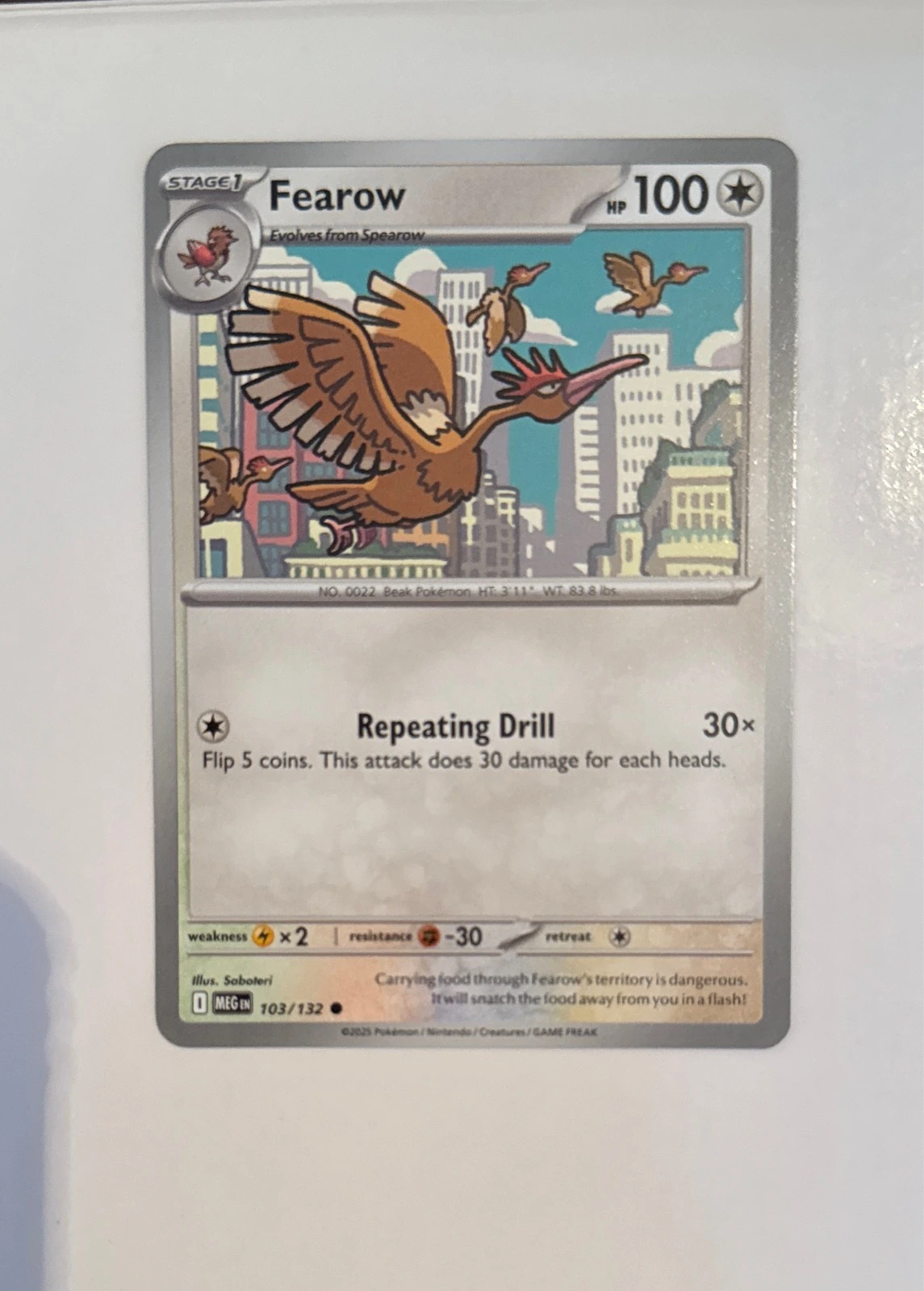 Fearow - Pokémon MEGEN #103/132
