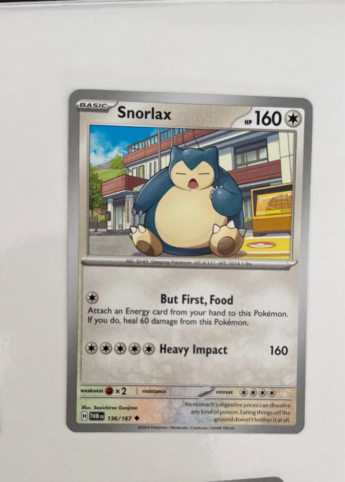 Snorlax - Twilight Masquerade #136/167
