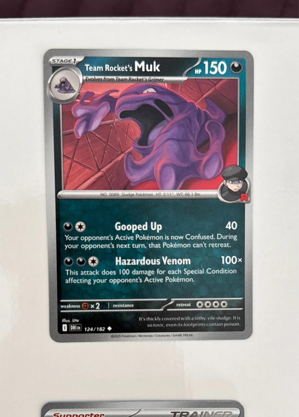 Team Rocket's Muk - Pokémon TCG: Scarlet & Violet—Prismatic Evolutions #124/182