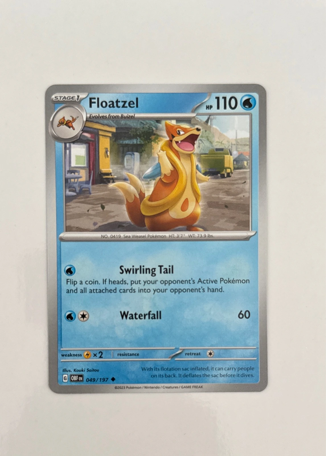 Floatzel - Obsidian Flames #049/197
