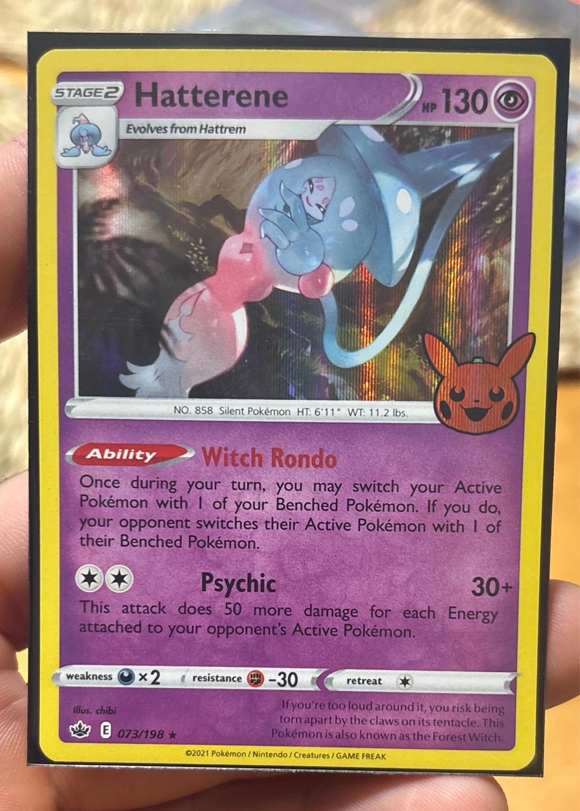 Hatterene - Pokémon Trading Card Game Halloween BOOster Bundle #073/198