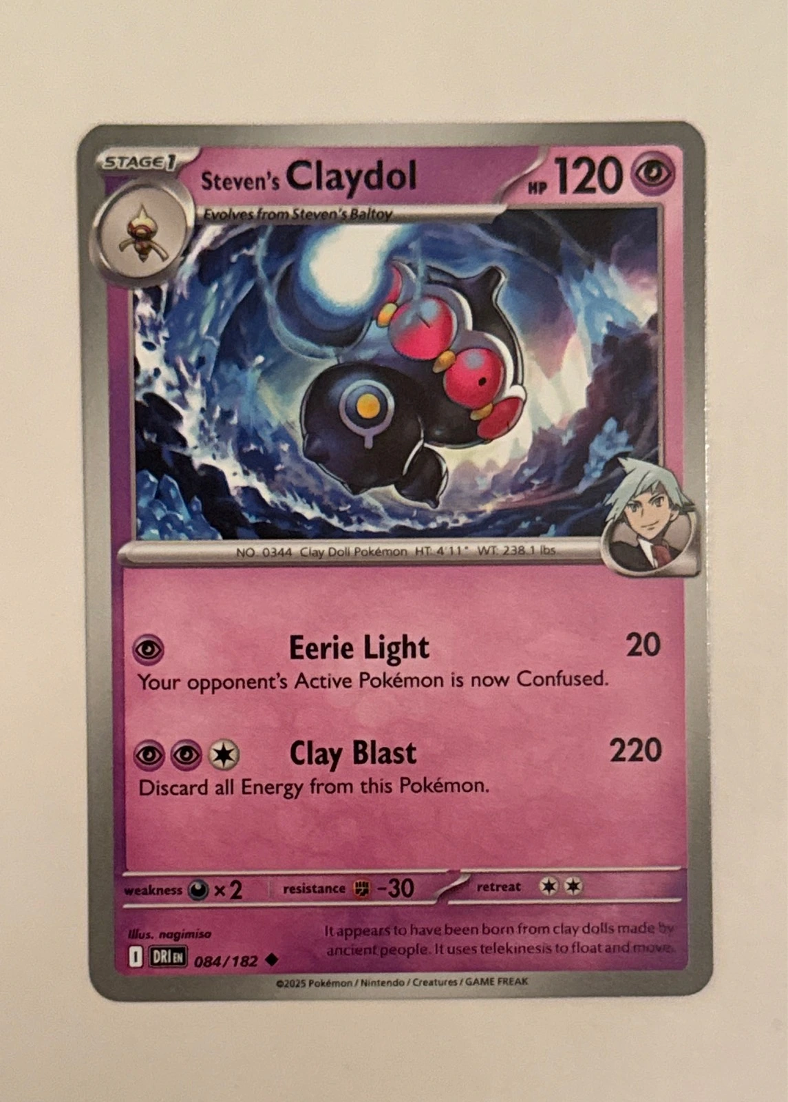 Steven's Claydol - Distant Regions #084/182