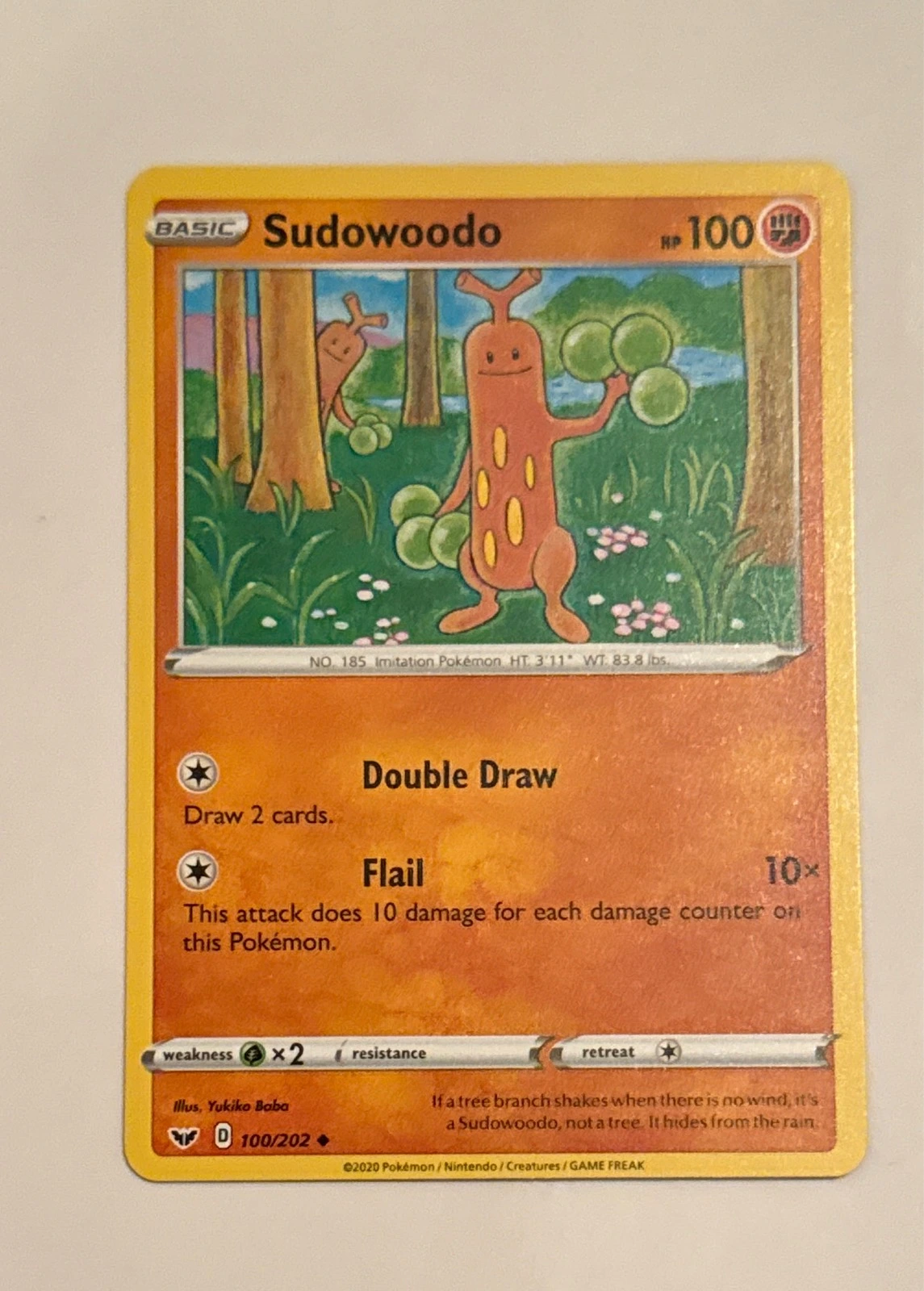 Sudowoodo - Sword & Shield #100/202