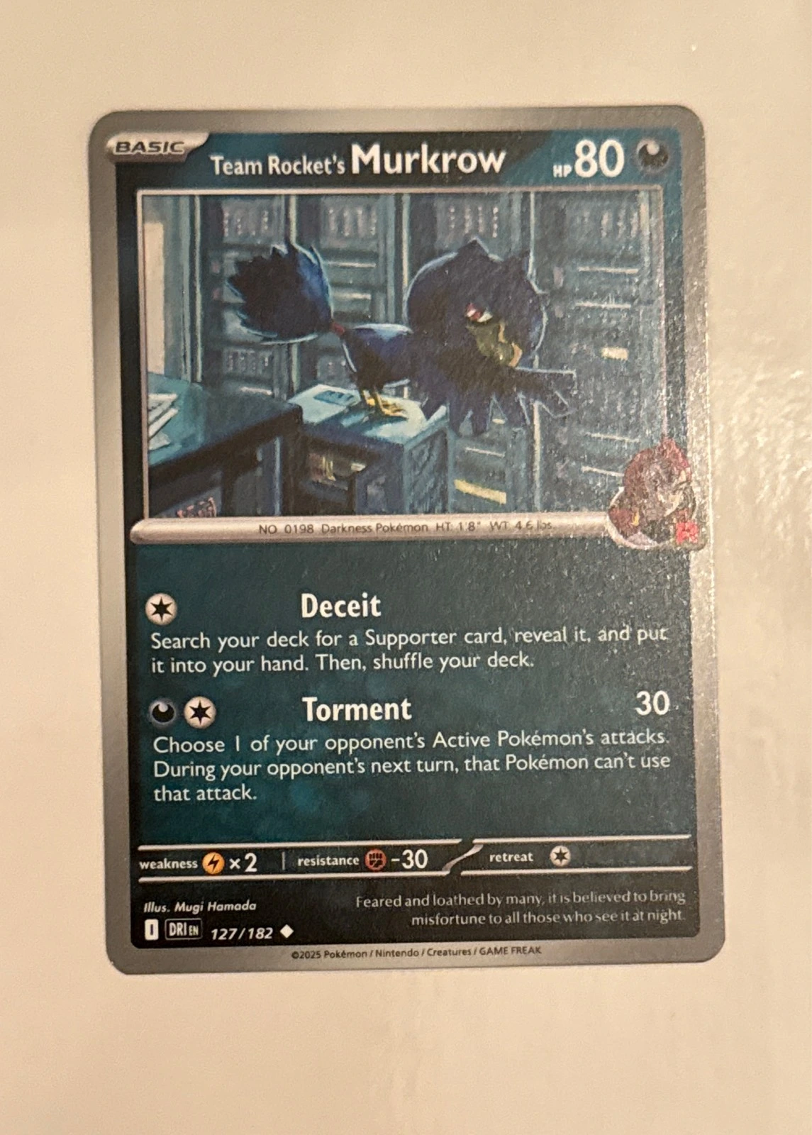 Team Rocket's Murkrow - Prismatic Evolutions #127/182
