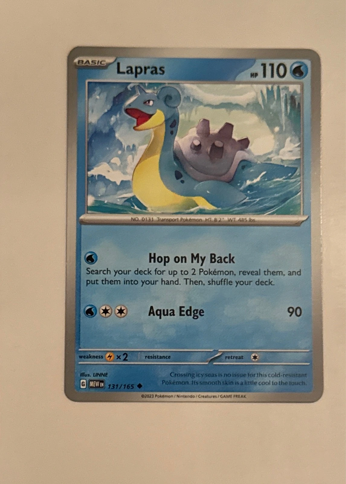 Lapras - Pokémon 151 #131/165