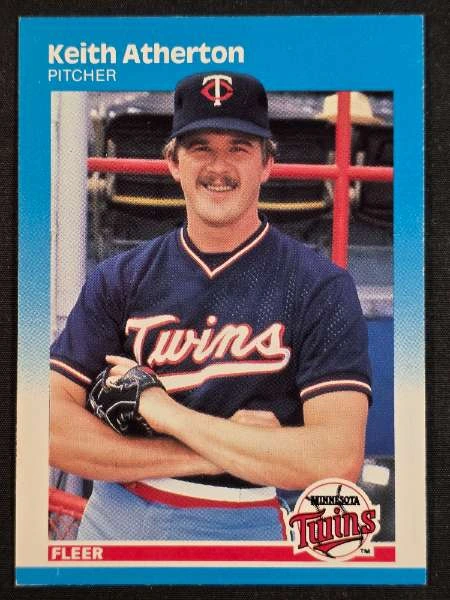 Keith Atherton - 1987 Fleer Baseball #534