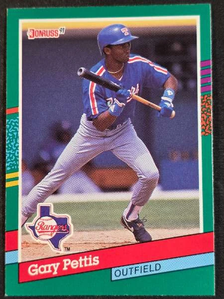 Gary Pettis - 1990 Topps, 1991 Donruss #512